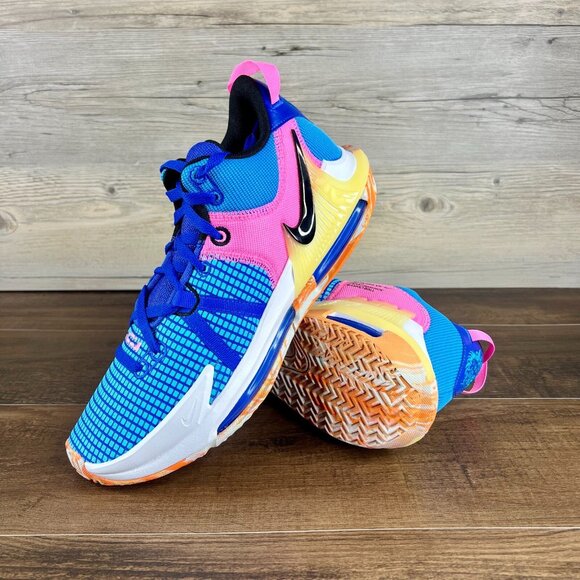 Nike LeBron Witness 7 Mens Size 12 Hyper Royal Blue Lightning White DM1123 400 - Picture 1 of 10